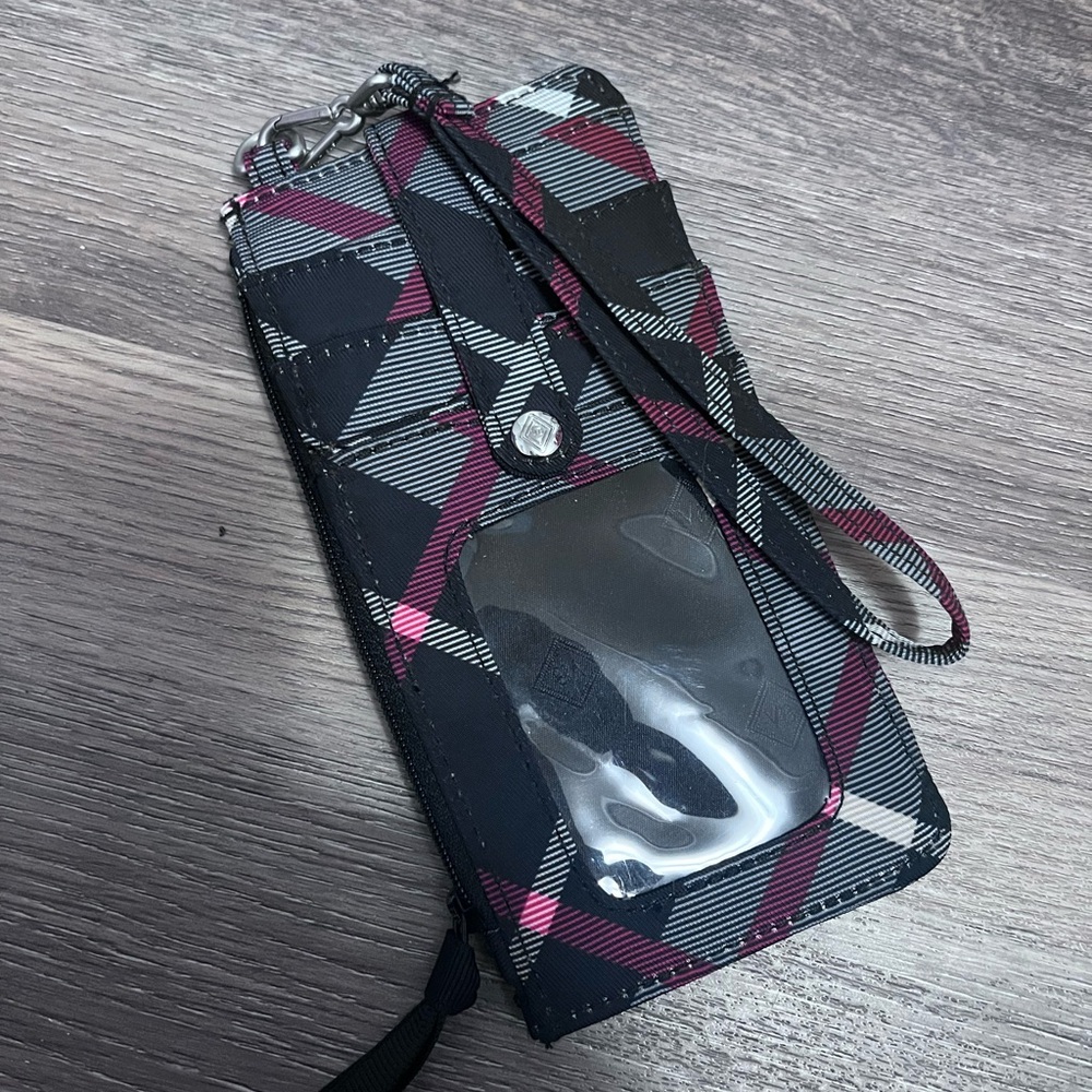 Vera Bradley Stylish Plaid Wristlet Wallet